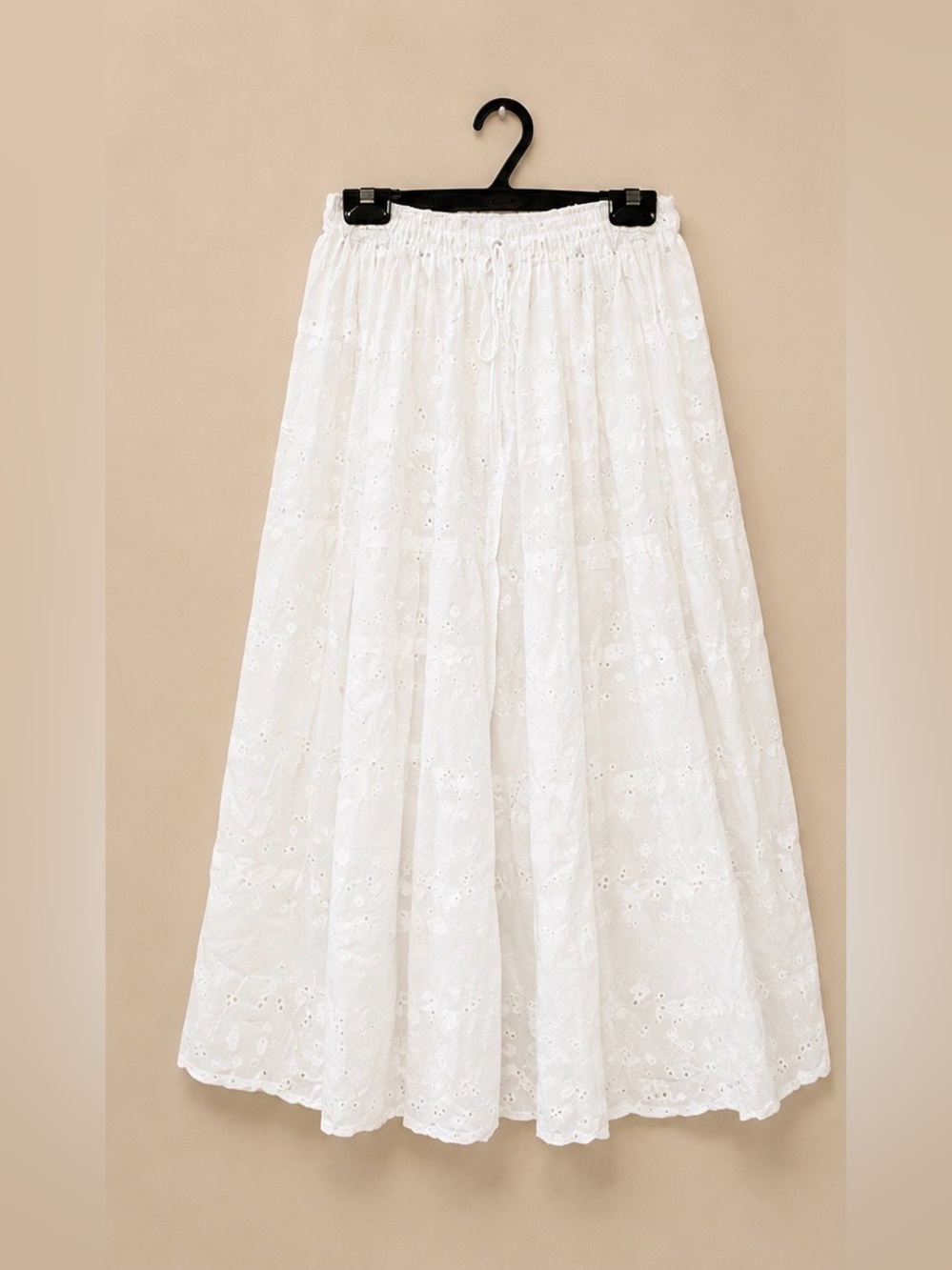 White Maxi Skirt - Women's Lightweight Summer Skirt